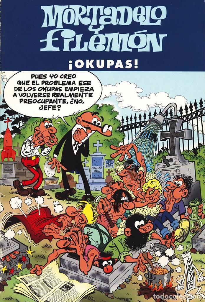 C&oacute;mics: MORTADELO Y FILEMON - &iexcl;OKUPAS&iexcl; - PASTAS SEMIDURAS - - Foto 1