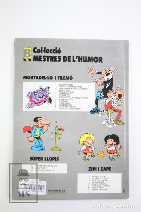 C&oacute;mics: C&oacute;mic Zipi Y Zape En Catal&aacute;n - El T&uacute;nel Del Temps, N&ordm; 4 - Ediciones B, A&ntilde;o 1990 - Foto 2
