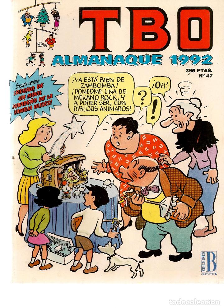 C&oacute;mics: TBO. n&ordm; 47. ALMANAQUE 1992. CONSERVA EL RECORTABLE. EDICIONES B. (ST/A7) - Foto 1