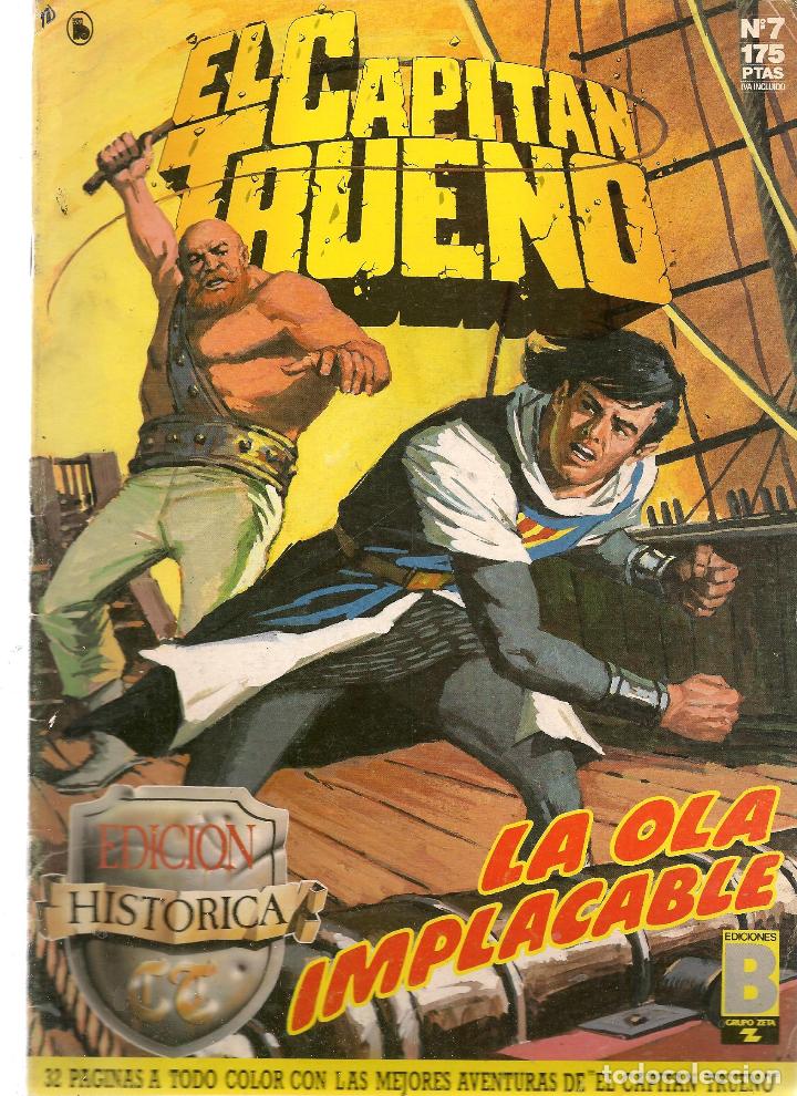 C&oacute;mics: EL CAPIT&Aacute;N TRUENO. HIST&Oacute;RICA. N&ordm; 7. LA OLA IMPLACABLE. EDICIONES B.(ST/A12) - Foto 1