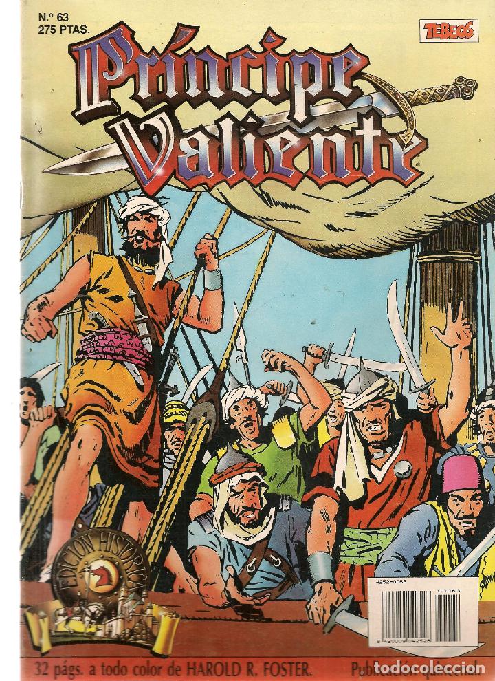 C&oacute;mics: PRINCIPE VALIENTE. N&ordm; 63. EDICI&Oacute;N HIST&Oacute;RICA. EDICIONES B. (ST/A14) - Foto 1