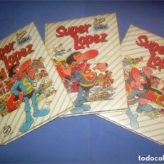 Cómics: LOTE TOMO SUPERLOPEZ SUPER LOPEZ. JAN 3 TOMOS EDICIONES BRUCH 1988 GRAN FESTIVAL COMIC COMICS + REGA. Lote 126916999