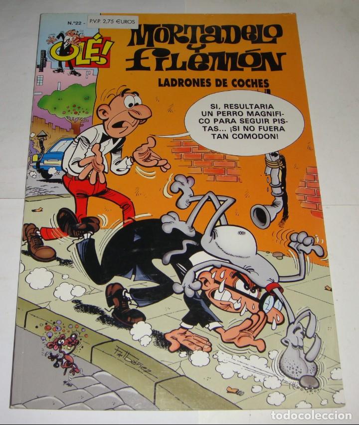 C&oacute;mics: MORTADELO Y FILEM&Oacute;N N&ordm; 22. LADRONES DE COCHES. COLECCI&Oacute;N OL&Eacute;. - Foto 1