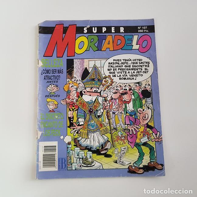 C&oacute;mics: SUPER MORTADELO N&ordm; 107,EDICIONES B,A&Ntilde;O 1992,DEFECTO - Foto 1