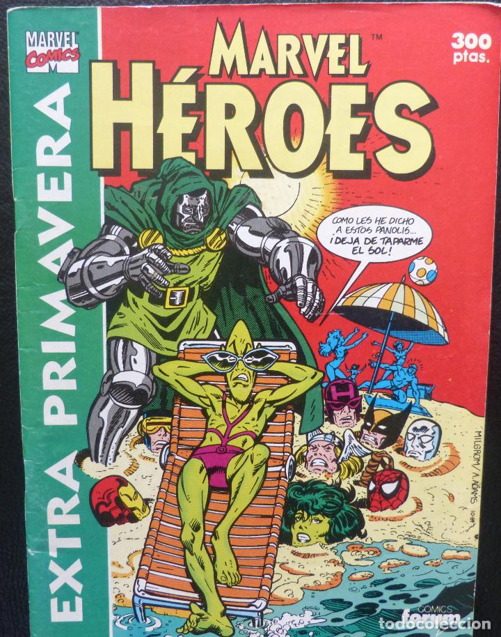 C&oacute;mics: Comic Marvel herores,Comics Marvel,Numero EXTRA PRIMAVERA,1991 N&uacute;meros: Extra Primavera - Foto 1
