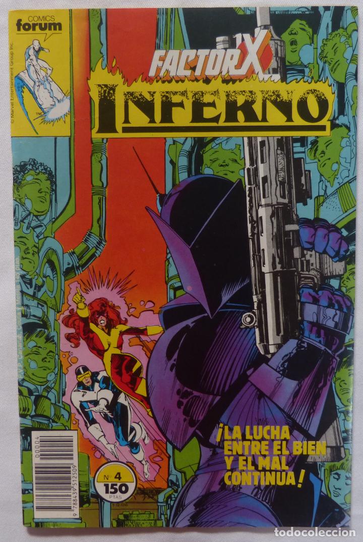 C&oacute;mics: Comic Factor X-INFERNO,Comics Forum,1989,Marvel, Stan Lee, Numero 4 - Foto 1