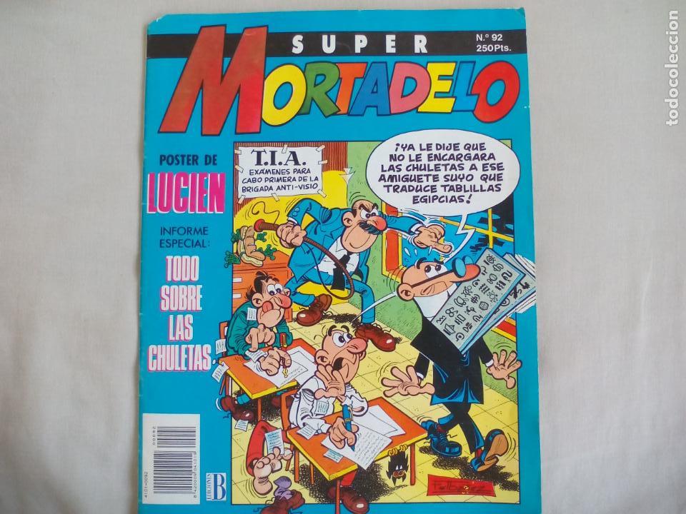 C&oacute;mics: SUPER MORTADELO N&ordm; 92. POSTER DE LUCIEN. EDICIONES B 1987 - Foto 1