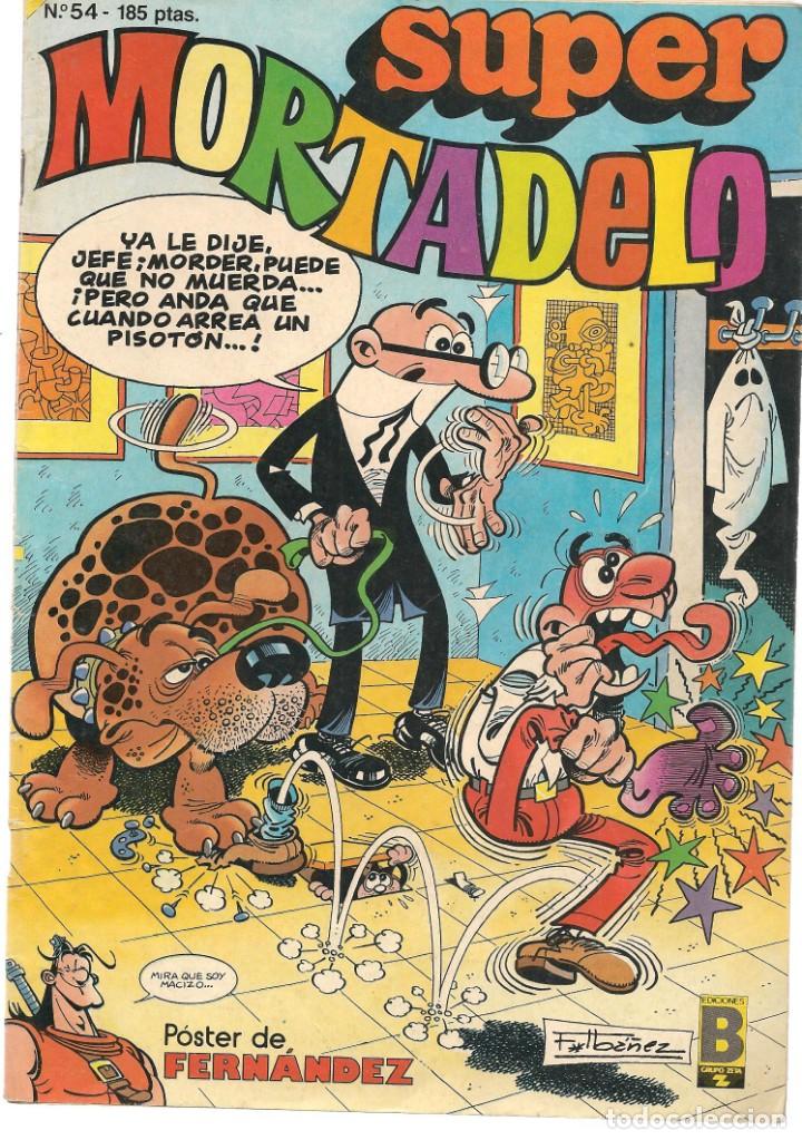 C&oacute;mics: SUPER MORTADELO. N&ordm; 54. CONTIENE POSTER. EDICIONES B. (C/A47) - Foto 1