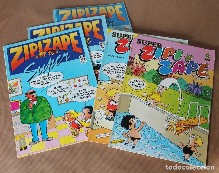 C&oacute;mics: SUPER ZIPI ZAPE - Ediciones B - N&ordm;s 2 3 29 36 - y regalo - tambi&eacute;n sueltos
