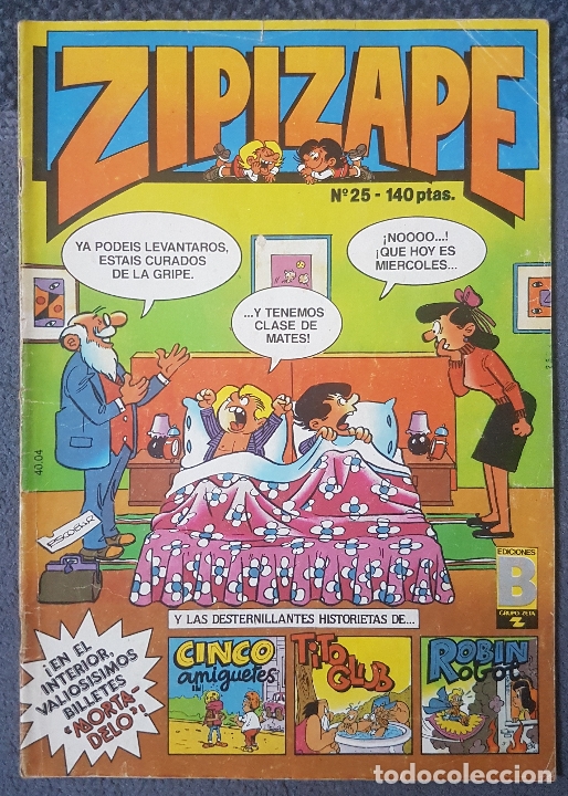 C&oacute;mics: Zipi y Zape #25 (Ediciones B, 1987) -revista- - Foto 1