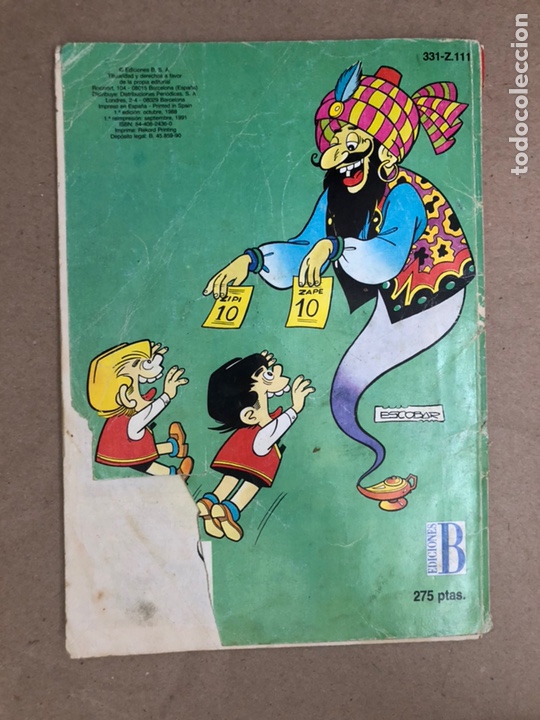 C&oacute;mics: ZIPI Y ZAPE N&deg; 331 (EDICIONES B, 1991). COLECCI&Oacute;N OL&Eacute;! - Foto 2