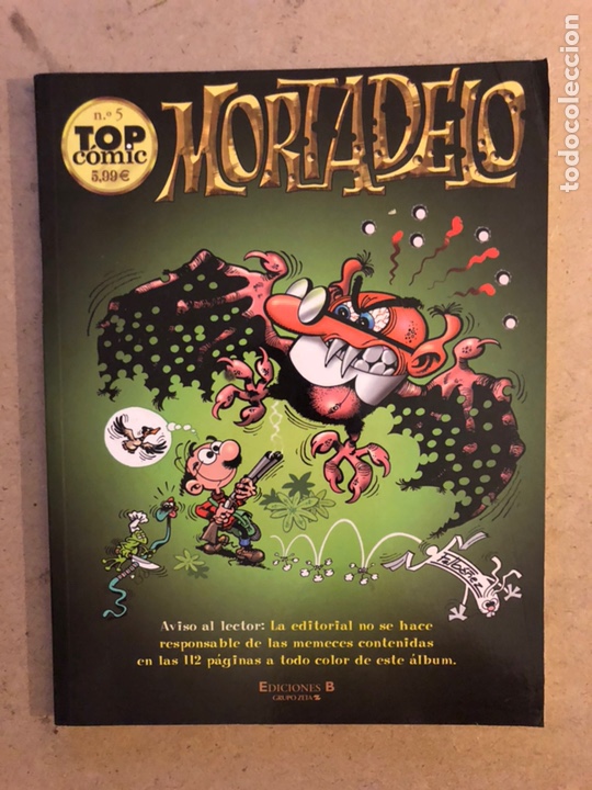 C&oacute;mics: MORTADELO N&deg; 5 TOP COMIC (EDICIONES B 2002). BUEN ESTADO. - Foto 1