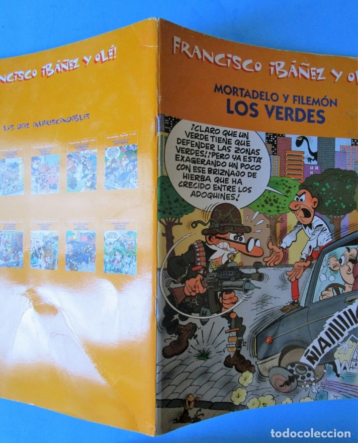 C&oacute;mics: FRANCISCO IBA&Ntilde;EZ Y OL&Eacute;. MORTADELO Y FILEM&Oacute;N. LOS VERDES. EDICIONES B. 2001 - Foto 2