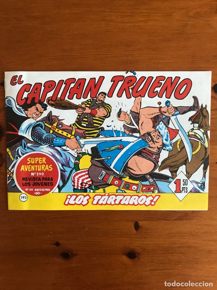 C&oacute;mics: Cuadernillo El Capit&aacute;n Trueno 193 facs&iacute;mil 1991 - Foto 1