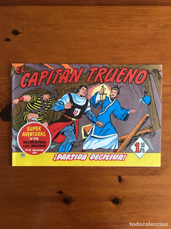 C&oacute;mics: Cuadernillo el Capit&aacute;n Trueno 195 facs&iacute;mil 1991 - Foto 1