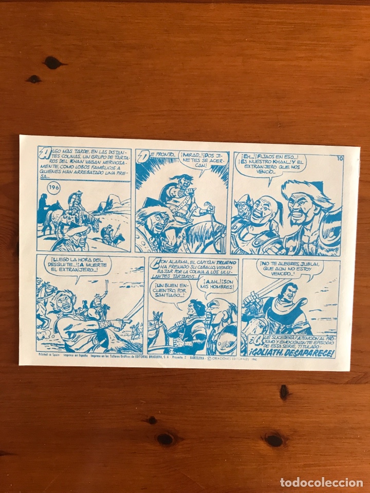 C&oacute;mics: Cuadernillo el Capit&aacute;n Trueno 196 facs&iacute;mil 1991 - Foto 2