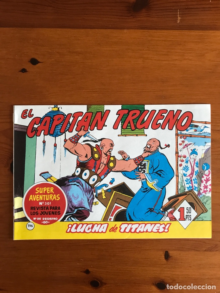 C&oacute;mics: Cuadernillo el Capit&aacute;n Trueno 196 facs&iacute;mil 1991 - Foto 1