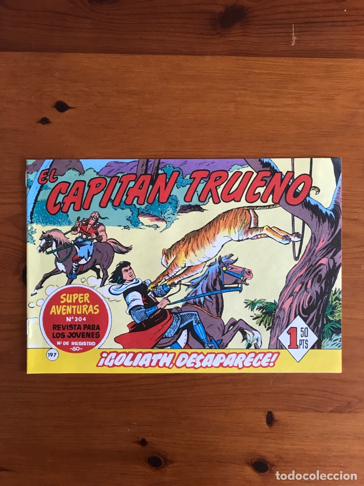 C&oacute;mics: Cuadernillo el Capit&aacute;n Trueno 197 facs&iacute;mil 1991 - Foto 1