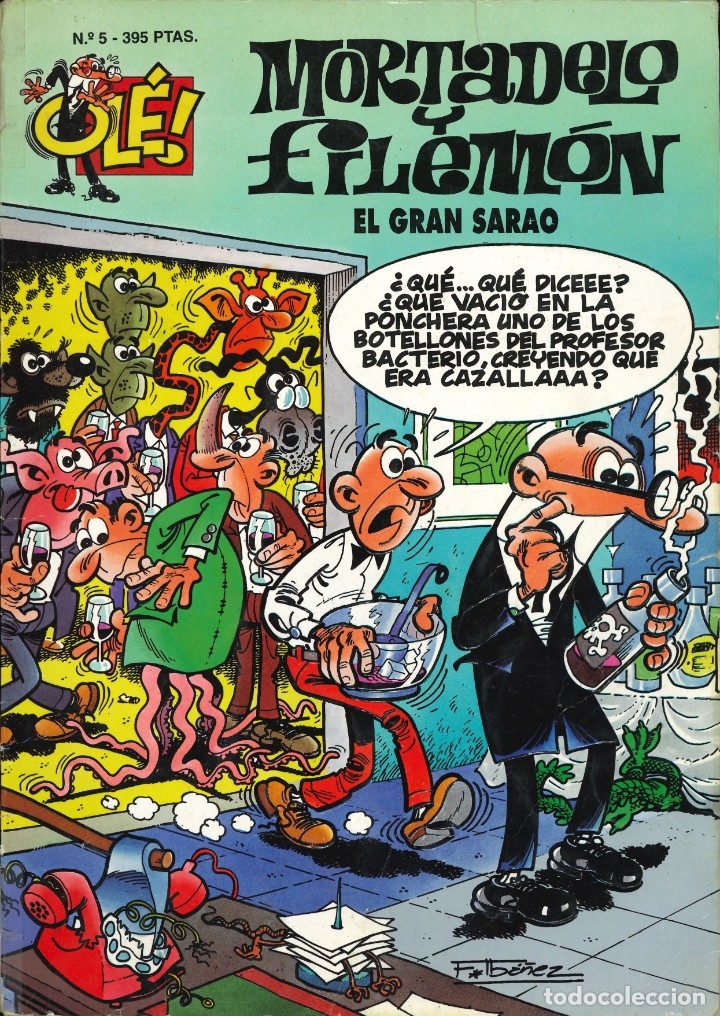 C&oacute;mics: MORTADELO Y FILEM&Oacute;N - EDICIONES B / N&Uacute;MERO 5 (2&ordf; EDICI&Oacute;N) 1995 / PORTADA CON RELIEVE - Foto 1