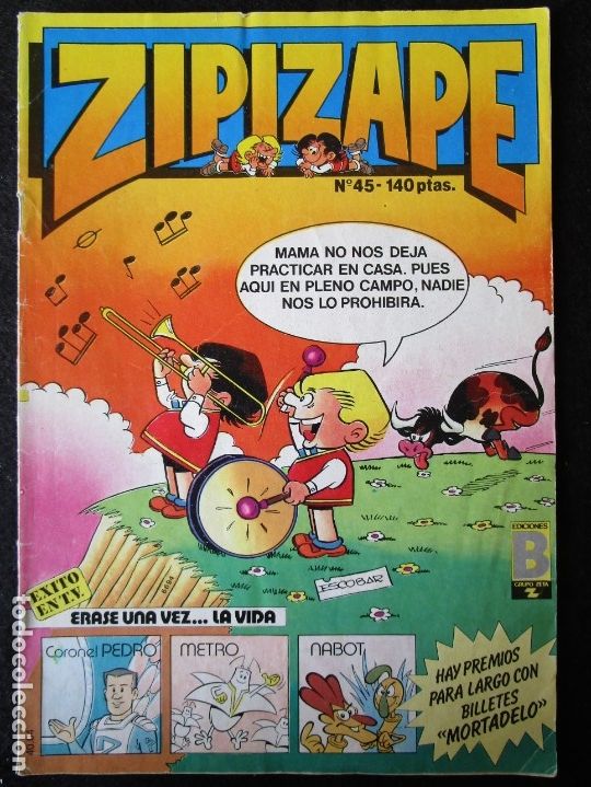 C&oacute;mics: ZIPI Y ZAPE N&ordm; 45 - EDICIONES B. 1988 - Foto 1