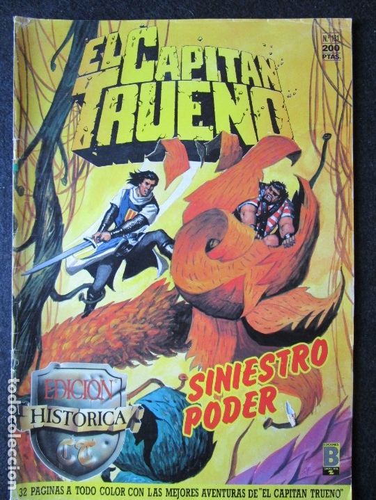 C&oacute;mics: EL CAPIT&Aacute;N TRUENO N&ordm; 131 SINIESTRO PODER EDICI&Oacute;N HIST&Oacute;RICA, EDICIONES B. 1989 - Foto 1