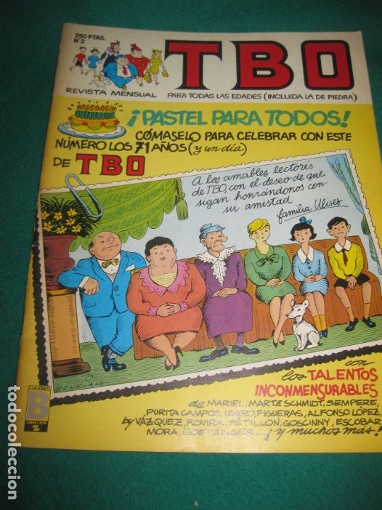 C&oacute;mics: TBO N&ordm; 2. EDICIONES B.  MARZO DE 1988. - Foto 1