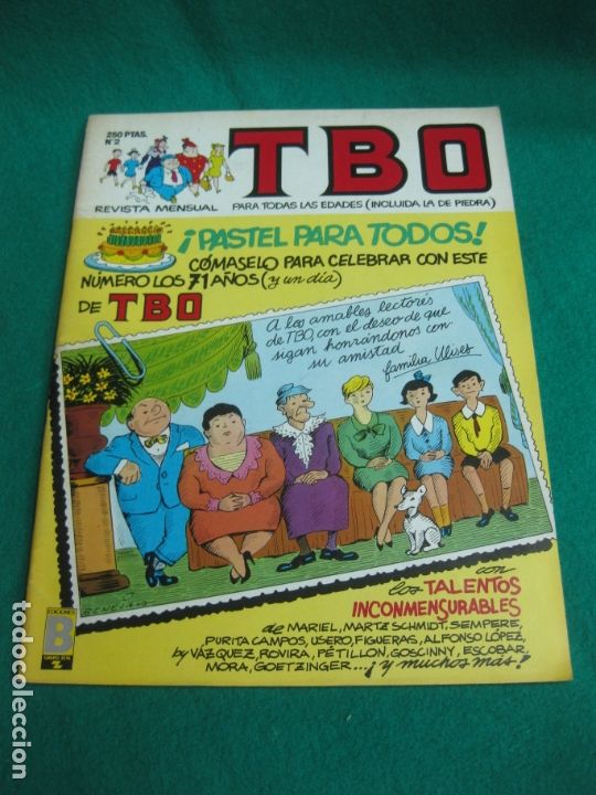 C&oacute;mics: TBO N&ordm; 2. EDICIONES B. MARZO DE 1988. - Foto 1