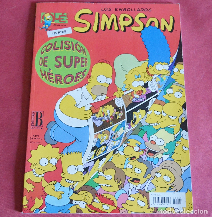 C&oacute;mics: SIMPSON N&ordm; 3 - LOS ENROLLADOS SIMPSON - COLISION DE SUPERHEROES - OLE - EDICIONES B. - Foto 1