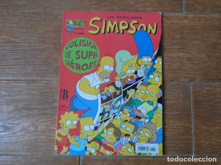 C&oacute;mics: SIMPSON N&ordm; 3 - LOS ENROLLADOS SIMPSON - COLISION DE SUPERHEROES - OLE - EDICIONES B. - Foto 1