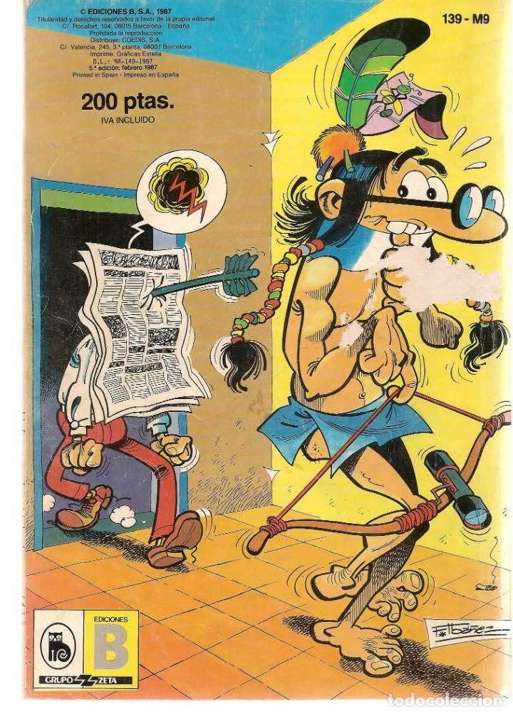 C&oacute;mics: OL&Eacute;!. MORTADELO Y FILEM&Oacute;N. N&ordm; 139 - M9. EDICIONES B. 5&ordf; EDC. 1987.(P/C57) - Foto 2