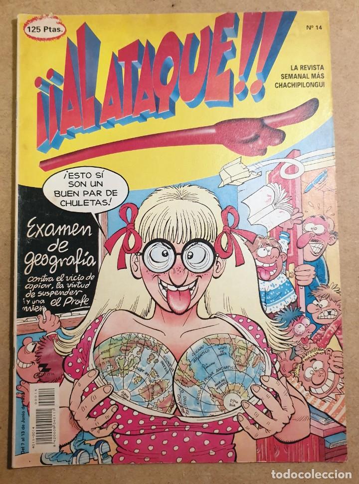 C&oacute;mics: REVISTA DE HUMOR &ldquo;AL ATAQUE&rdquo; - N&ordm; 14 - EDICIONES B -1993 - Foto 1