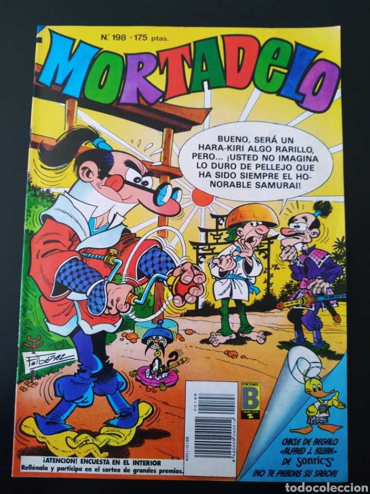 C&oacute;mics: EXCELENTE ESTADO MORTADELO 198 EDICIONES B - Foto 1