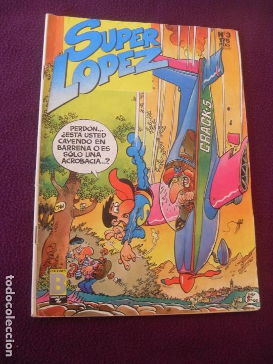C&oacute;mics: SUPER LOPEZ. N&ordm; 3 EDICIONES B. COMIC 1987 - Foto 1