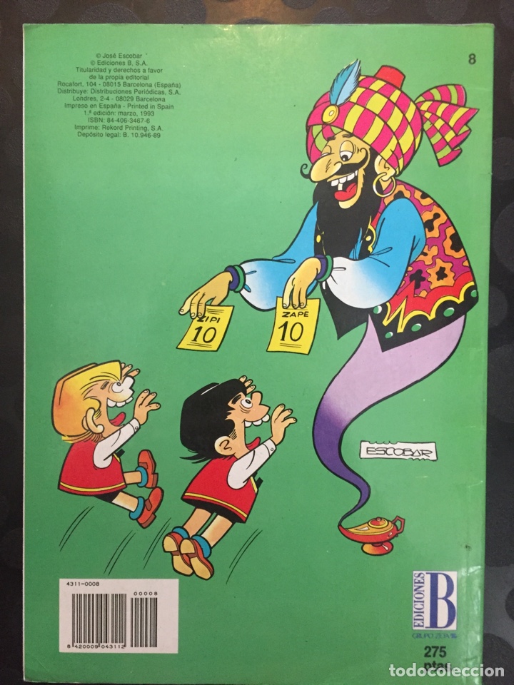 C&oacute;mics: ZIPI Y ZAPE N.8 OLE! 1@ EDICI&Oacute;N MARZO 1993 . - Foto 2