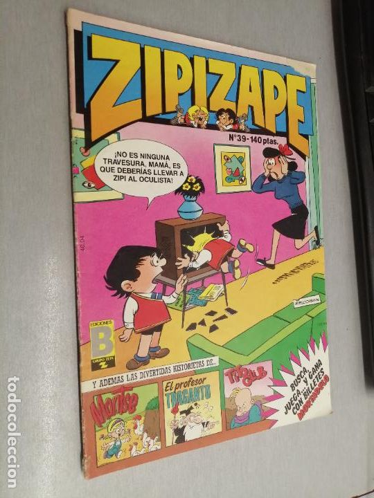 C&oacute;mics: ZIPI Y ZAPE N&ordm; 39 / EDICIONES B 1987 - Foto 1