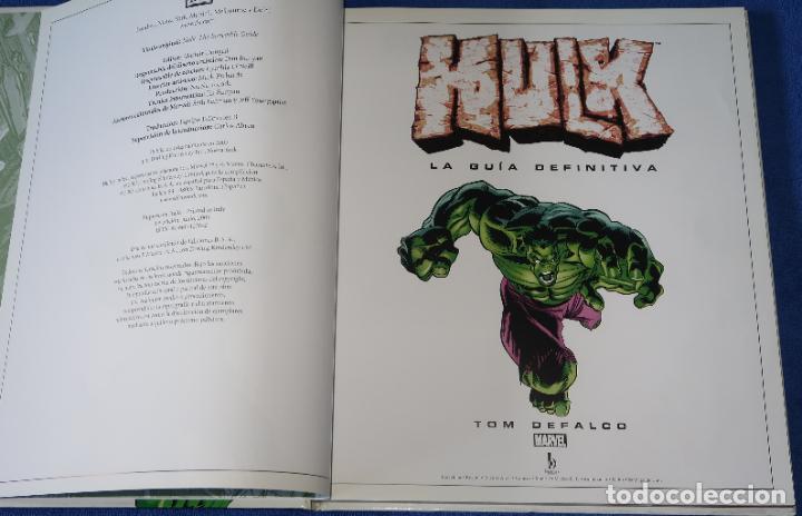 C&oacute;mics: HULK - LA GUIA DEFINITIVA - TOM DE FALCO - Marvel - Ediciones B (2003) - Foto 2