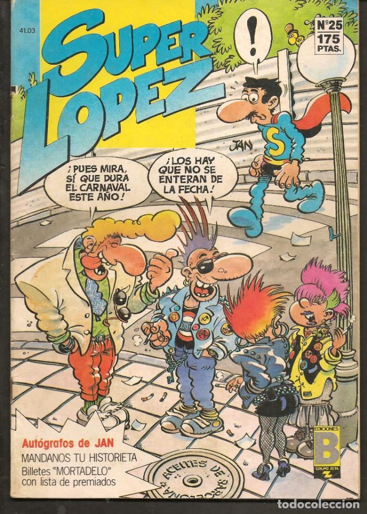 C&oacute;mics: SUPER L&Oacute;PEZ. N&ordm; 25. EDICIONES B. 1988. (C/A31) - Foto 1