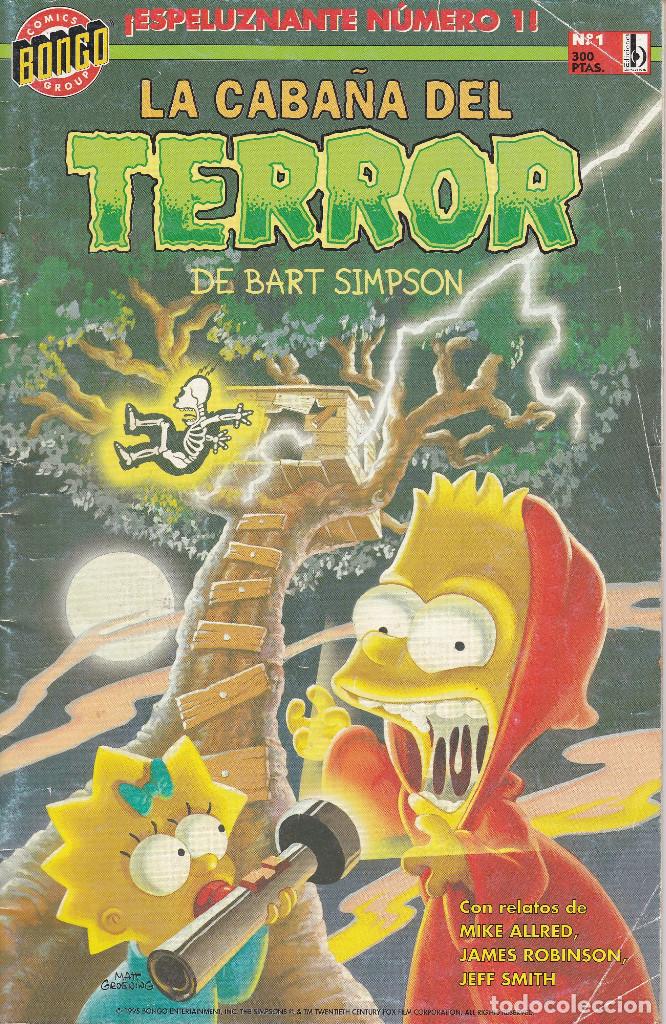 C&oacute;mics: LA CABA&Ntilde;A DEL TERROR DE BART SIMPSON N&ordm; 1 EDITADO POR EDICIONES B EN 1997. - Foto 1