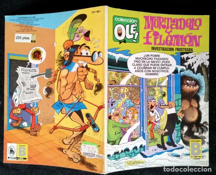 C&oacute;mics: OL&Eacute;! MORTADELO Y FILEM&Oacute;N N&ordm; 111-M1 - EDICIONES B 1987 - 225 PTAS. - Foto 2