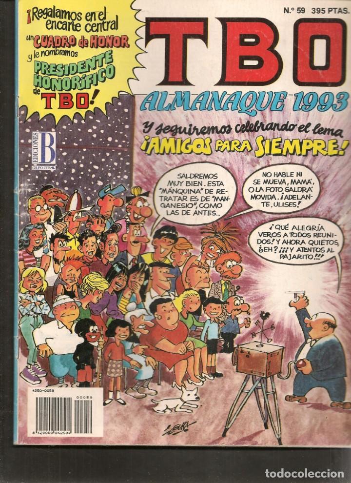 C&oacute;mics: TBO. N&ordm; 59. ALMANAQUE 1993. EDICIONES B. (P/B4) - Foto 1