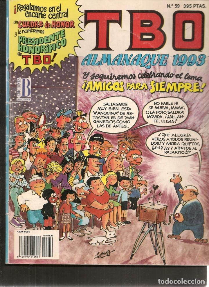 C&oacute;mics: TBO. N&ordm; 59. ALMANAQUE 1993. EDICIONES B. (P/B4) - Foto 1