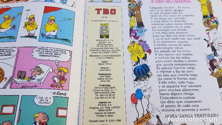C&oacute;mics: TBO N&ordm; 33 (1988) EXCELENTE ESTADO - Foto 3