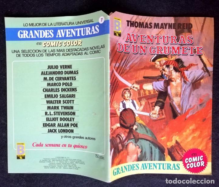 C&oacute;mics: AVENTURAS DE UN GRUMETE (THOMAS MAYNE REID) EDICIONES B. 1987 - Foto 2