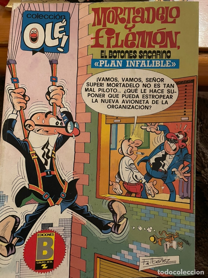 C&oacute;mics: MORTADELO Y FILEM&Oacute;N y El Botones Sacarino. Plan Infalible. Primeras ediciones