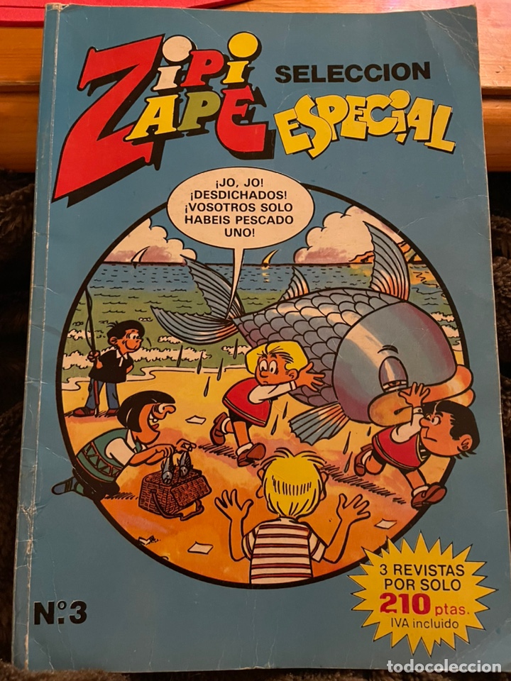 C&oacute;mics: ZIPI ZAPE. Selecci&oacute;n Especial, n&uacute;m 3. Contiene 3 revistas. Edici&oacute;n 1986