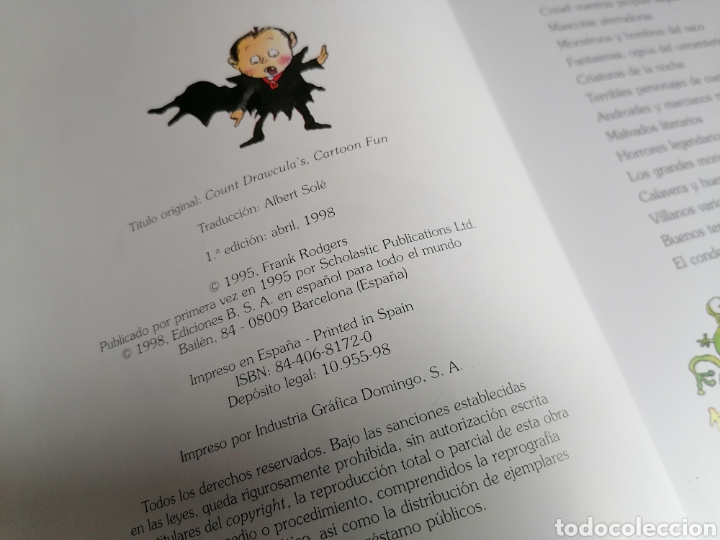 C&oacute;mics: COMO DIBUJAR DRACULA Y OTRAS PESADILLAS.FRANK RODGERS.EDICIONES B - Foto 5