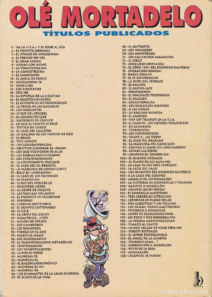 C&oacute;mics: MORTADELO Y FILEMO: LOS SECUESTRADORES. EDICIONES B 1997. - Foto 2