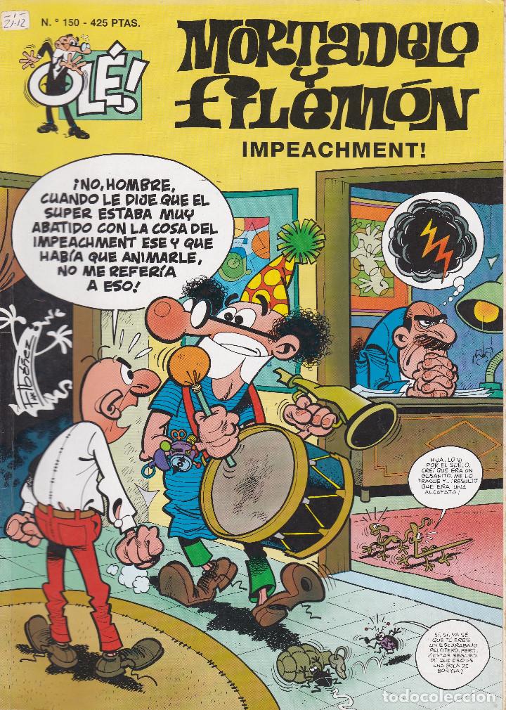 C&oacute;mics: MORTADELO Y FILEMO: IMPEACHMENT&iexcl;. EDICIONES B 1999.PRIMERA EDICI&Oacute;N - Foto 1