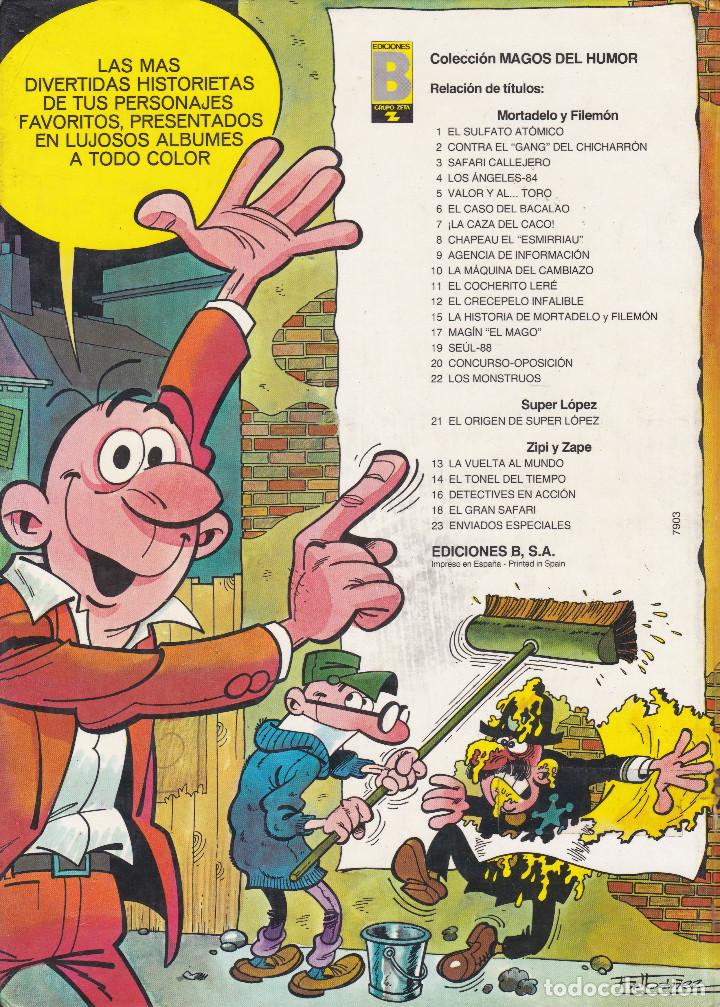 C&oacute;mics: MORTADELO Y FILEMO: LOS MONSTRUOS. EDICIONES B. COLECCION MAGOS DEL HUMOR - Foto 2