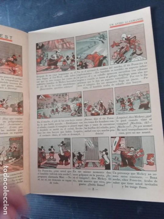C&oacute;mics: MICKEY EN EL FAR-WEST, WALT DISNEY, a&ntilde;o 1936 - Foto 3
